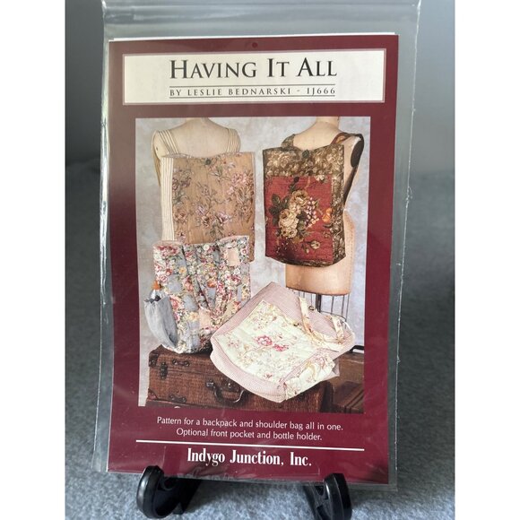 "Having It All" Sewing Pattern by Indygo Junction Leslie Bednarski IJ666 for Bac - Picture 3 of 4